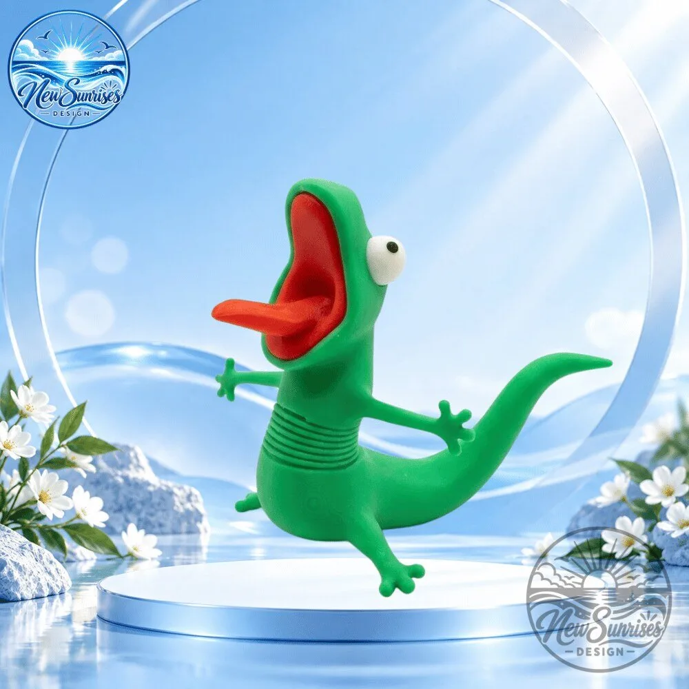 The Lizard RIDEBUDDY Motorcycle Funny Decoration