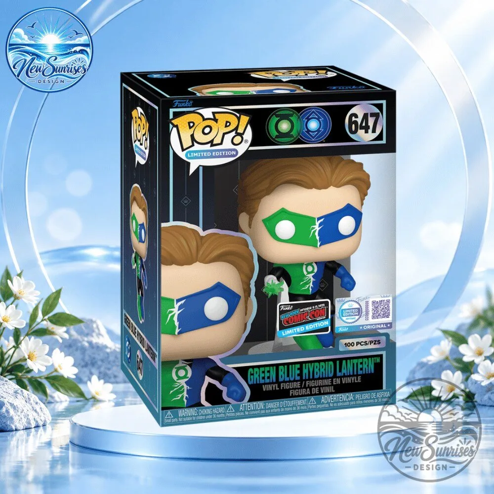 Funko Pop! Hal Jordan Green Blue Hybrid Lantern Figure